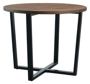 Bethany Small Wooden Dining Table In Rustic Smoked