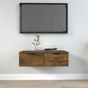 Clive Wooden TV Stand With 2 Drawer In Smoked Oak