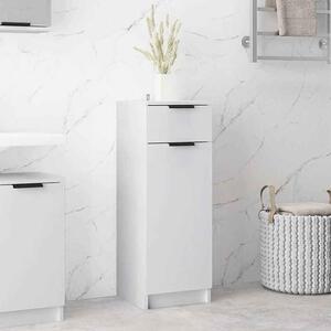 Clive Wooden Storage Cabinet With 1 Drawer 1 Door In White