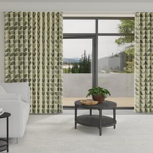 Orla Kiely Multi Stem Made To Measure Curtains - Wave Warm Grey