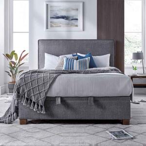Nampa Fabric Ottoman Storage Double Bed In Vogue Grey