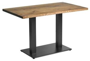 Wingate Wooden Rectangular Dining Table In Rustic Antique