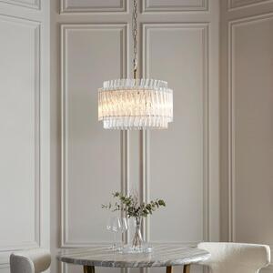 Bemidji 3 Light Clear Glass Pendant Light In Brushed Aged Brass