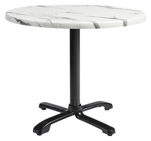 Fernie 70cm Wooden Flip Round Bistro Table In Carrara Marble Effect