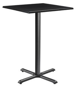 Fernie 80cm Wooden Square Bar Table In Black