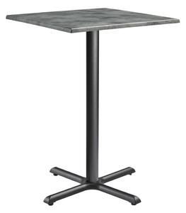 Fernie 70cm Wooden Square Bar Table In Cement