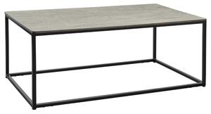 Extro Wooden Rectangular Coffee Table In Cement Textured