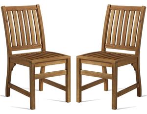 Helena Natural Wooden Dining Chairs In Pair