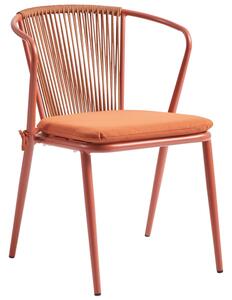 Kutztown Aluminium Outdoor Armchair In Burnt Orange