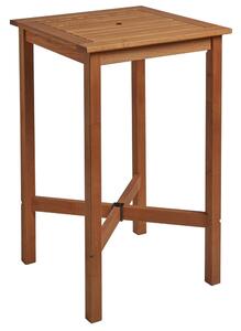 Marietta Outdoor Wooden Square Bar Table In Natural