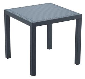 Ottawa Resin Outdoor Dining Table In Dark Grey