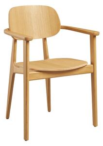 Romney Wooden Armchair In Natural Oak