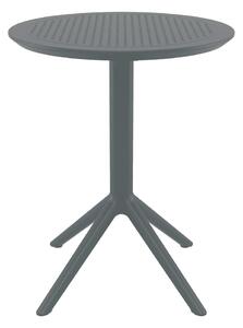 Shipley 60cm Polypropylene Outdoor Dining Table In Dark Grey