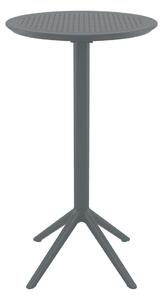 Shipley 60cm Polypropylene Bar Table In Dark Grey