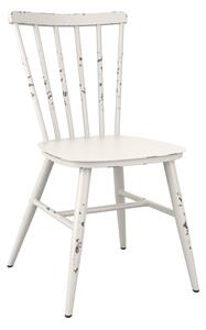 Selden Outdoor Aluminium Side Chairs In Retro White