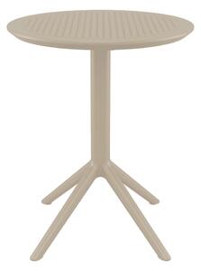 Shipley 60cm Polypropylene Outdoor Dining Table In Taupe