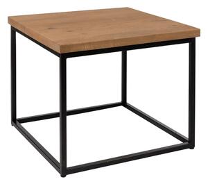 Wichita Wooden Square Coffee Table In Rustic Antique