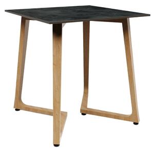 Wichita 12mm HPL Top Italian Stone Dining Table 70cm with Oak Legs