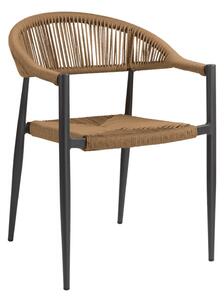 Alamosa Rattan Armchair With Aluminium Frame In Natural