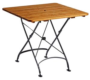 Auckland Wooden Square Outdoor Dining Table In Natural
