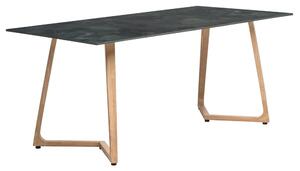 Wichita 12mm HPL Top Italian Stone Dining Table 180cm with Oak Legs