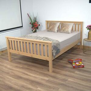 Hants Wooden Small Double Bed In Natural