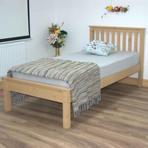 Waltham Wooden Single Bed In Waxed