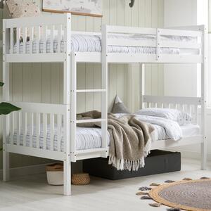 Bemidji Wooden Bunk Bed In White