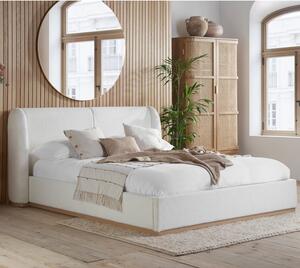 Ellijay Fabric Double Bed In White