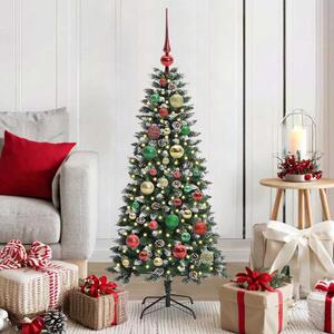 Xenia 150cm Artificial Christmas Tree With LED String And Baubles