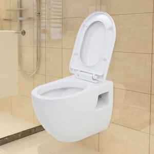 Adel White Wall Hung Toilet - Soft Close Seat