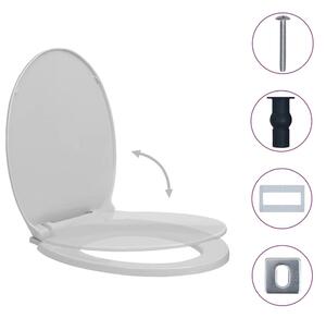 Irvine PP Oval Soft-Close Quick-Release Toilet Seat - Light Grey