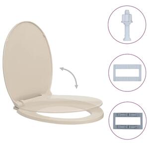Irvine PP Oval Soft-Close Toilet Seat - Apricot