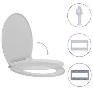 Irvine PP Oval Soft-Close Toilet Seat - Light Grey