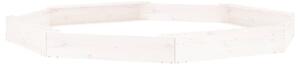 Ivins 232cm Wooden Octagon Kids Sandbox - White