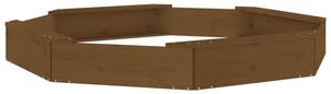 Ivins 159.5cm Wooden Octagon Kids Sandbox - Honey Brown