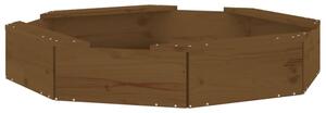 Ivins 111cm Wooden Octagon Kids Sandbox - Honey Brown