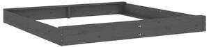 Ivins 200cm Wooden Square Kids Sandbox - Grey