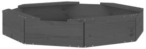 Ivins 111cm Wooden Octagon Kids Sandbox - Grey