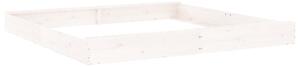 Ivins 200cm Wooden Square Kids Sandbox - White