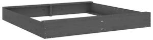 Ivins 160cm Wooden Square Kids Sandbox - Grey