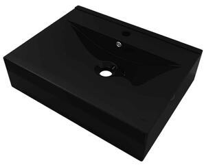 Abingdon Rectnagular Countertop Basin Without Waste 600mm Wide 1TH - Black