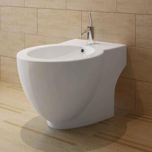 Absecon White Floor Standing Bidet 580mm Projection - 1 Tap Hole