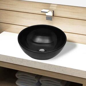 Alamosa Round Countertop Basin Without Waste 325mm Wide 0TH - Black
