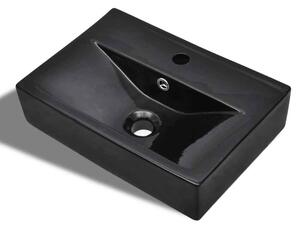 Abingdon Rectnagular Countertop Basin Without Waste 465mm Wide 1TH - Black