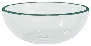 Tacoma Round Countertop Basin Without Waste 300mm Wide 0TH - Clear Glass