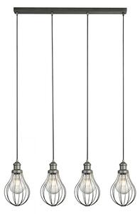 Ballon Cage 4 Lights Pendant Ceiling Light In Pewter