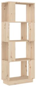 Book Cabinet/Room Divider 51x25x132 cm Solid Wood Pine