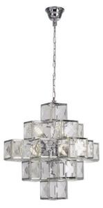 Glacier Acrylic Wall Hung 7 Pendant Light In Chrome