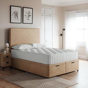 End Opening Ottoman Bed Brown